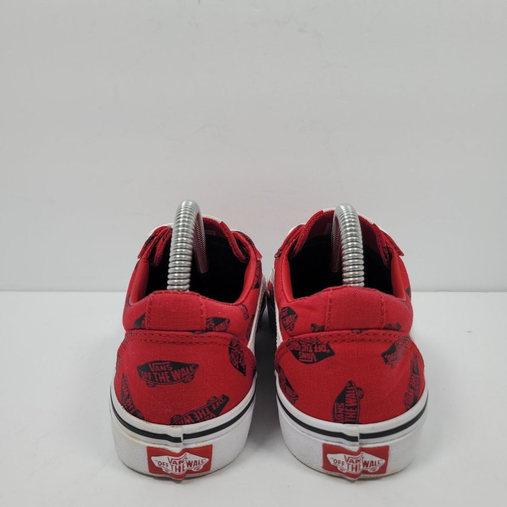 Vans Off The Wall Canvas Unisex Youth Red Black Shoes 500714 US Size 5 - Picture 4 of 8